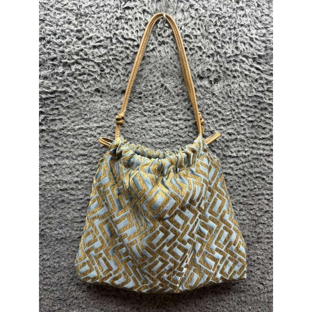 Adam Et Rope Women's Geometric Pattern Drawstring Shoulder Bag Multicolor‎